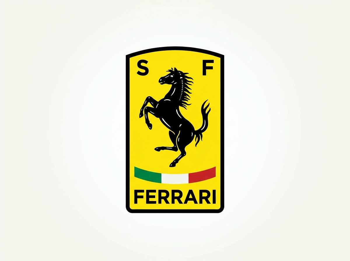 Ferrari prancing horse logo SVG